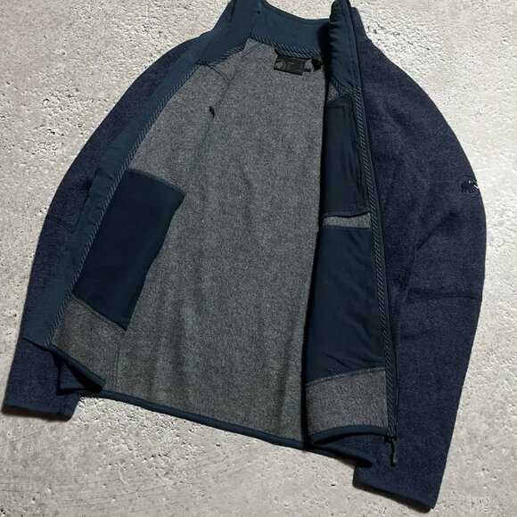 Mammut Phase Jacket, Full-Zip Mid-Layer Fleece, Dark Blue (Size M) - Picture 6 of 11